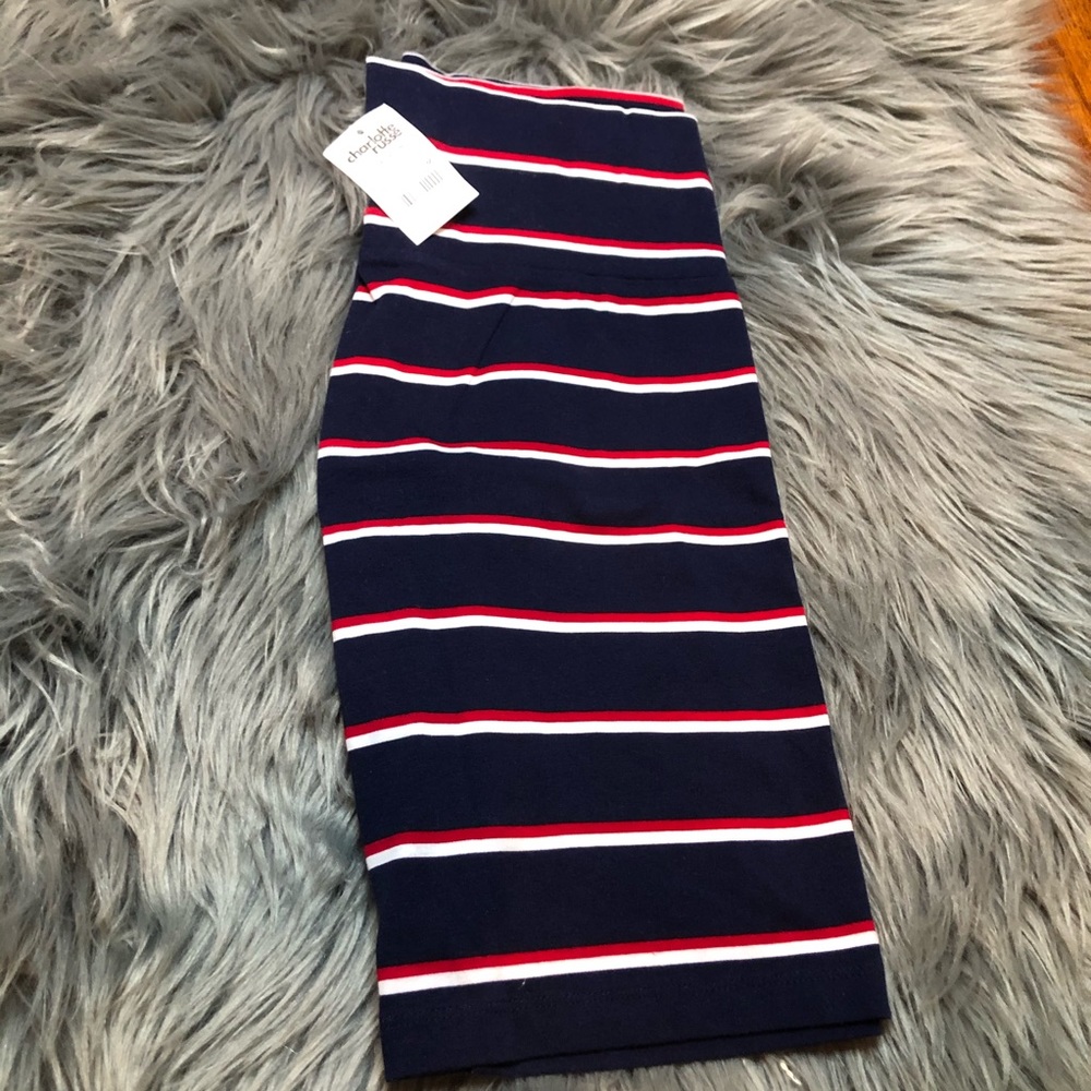 Red/White/Blue Striped Skirt